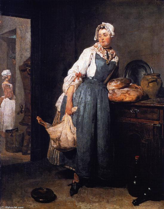 Wikioo.org - The Encyclopedia of Fine Arts - Painting, Artwork by Jean-Baptiste Simeon Chardin - The Return from the Market