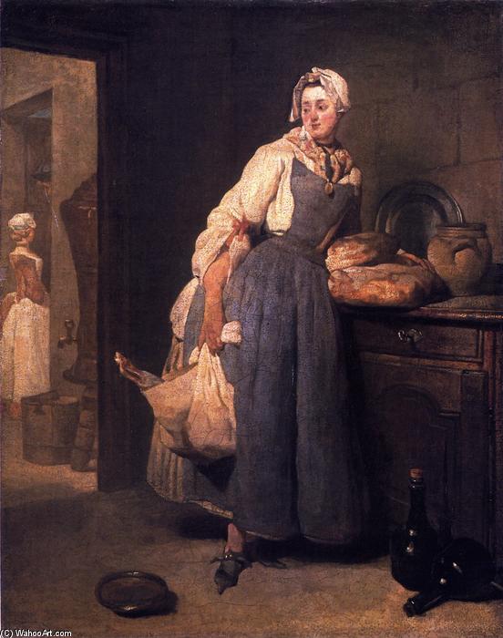Wikioo.org - The Encyclopedia of Fine Arts - Painting, Artwork by Jean-Baptiste Simeon Chardin - The Return from Market