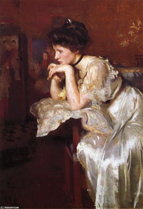 Wikioo.org – L'Encyclopédie des Beaux Arts - Peinture, Oeuvre de Edmund Charles Tarbell - Reverie (Katherine Finn)
