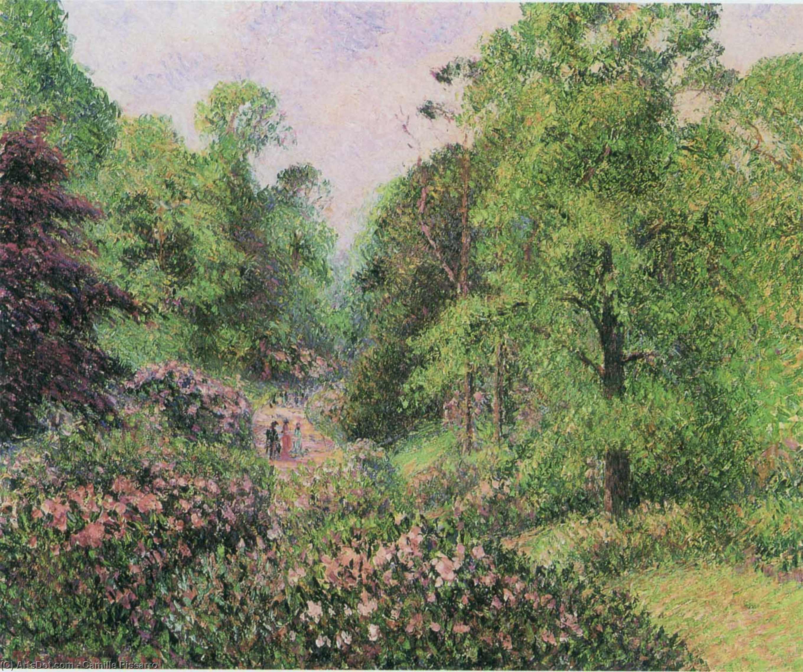 Wikioo.org - The Encyclopedia of Fine Arts - Painting, Artwork by Camille Pissarro - The Rhododendrons at Kew