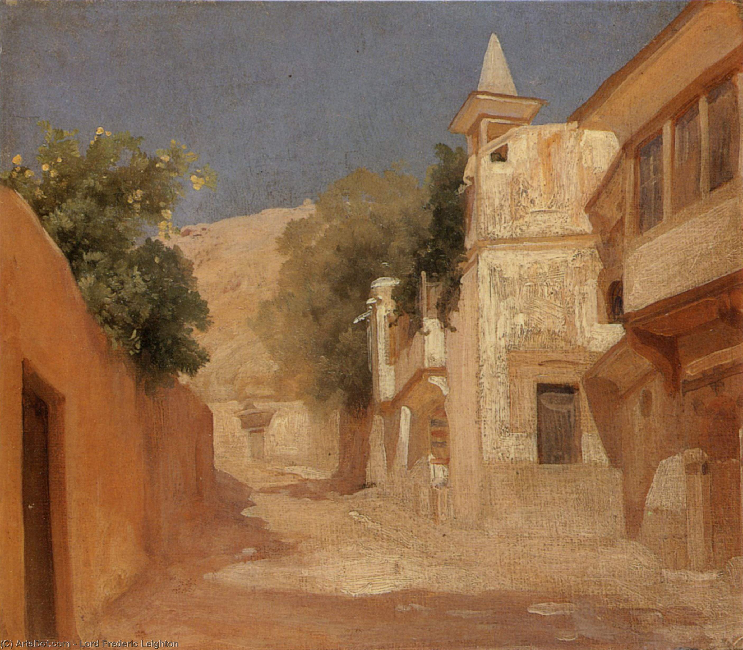 WikiOO.org - Encyclopedia of Fine Arts - Lukisan, Artwork Lord Frederic Leighton - Richard and Isobel Burton's House in Damascus