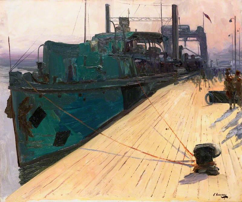 Wikioo.org - The Encyclopedia of Fine Arts - Painting, Artwork by John Lavery - Richborough: A Cross-Channel Ferry