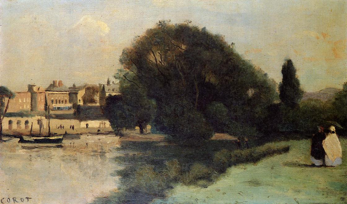 Wikioo.org - Bách khoa toàn thư về mỹ thuật - Vẽ tranh, Tác phẩm nghệ thuật Jean Baptiste Camille Corot - Richmond, near London