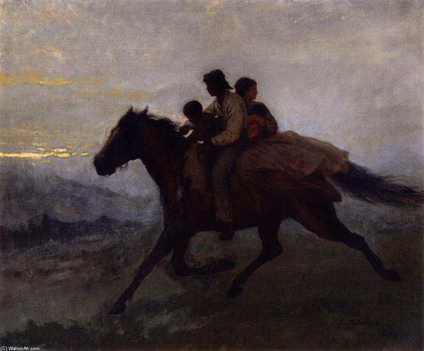 Wikioo.org - The Encyclopedia of Fine Arts - Painting, Artwork by Jonathan Eastman Johnson - A Ride for Liberty - The Fugitive Slaves