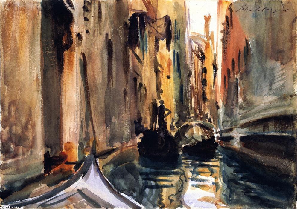 Wikioo.org - The Encyclopedia of Fine Arts - Painting, Artwork by John Singer Sargent - Rio de San Salvatore, Venice
