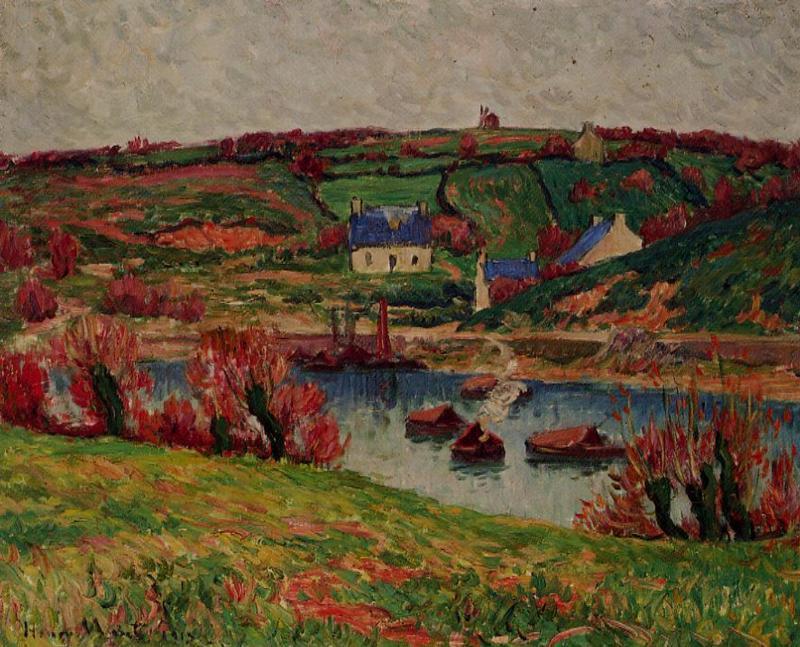 Wikioo.org - The Encyclopedia of Fine Arts - Painting, Artwork by Henri Moret - The River at Douaelan-sur-Mer