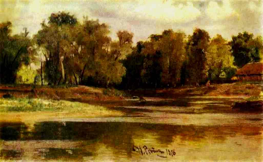 WikiOO.org - Εγκυκλοπαίδεια Καλών Τεχνών - Ζωγραφική, έργα τέχνης Ilya Yefimovich Repin - River Bank.