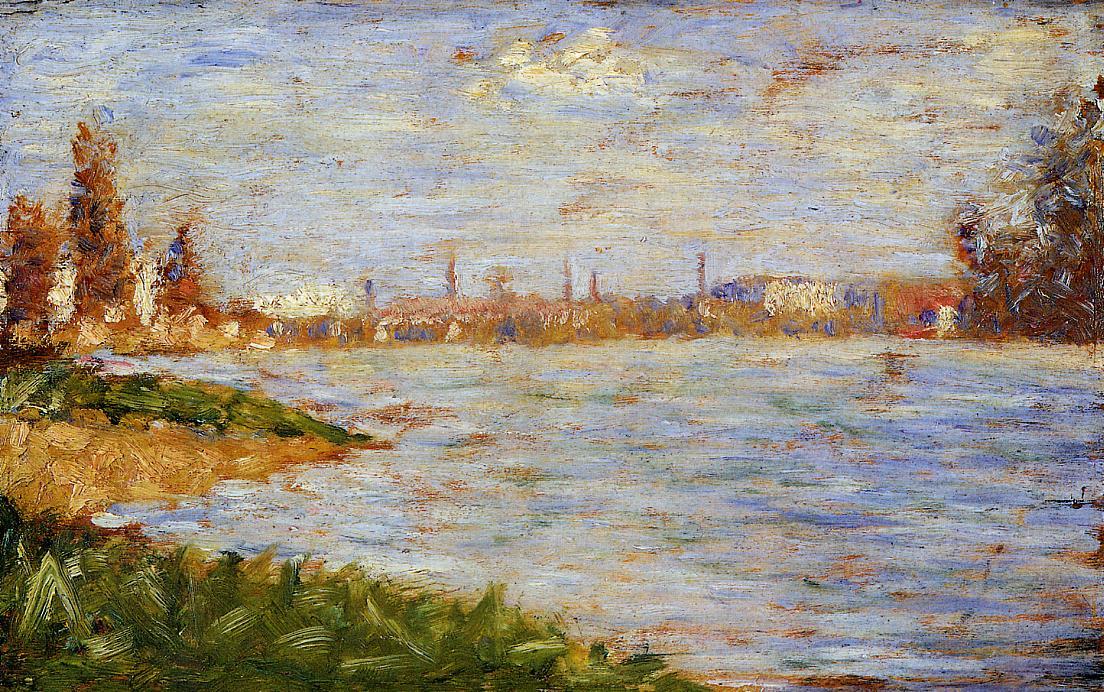 Wikioo.org - The Encyclopedia of Fine Arts - Painting, Artwork by Georges Pierre Seurat - The Riverbanks