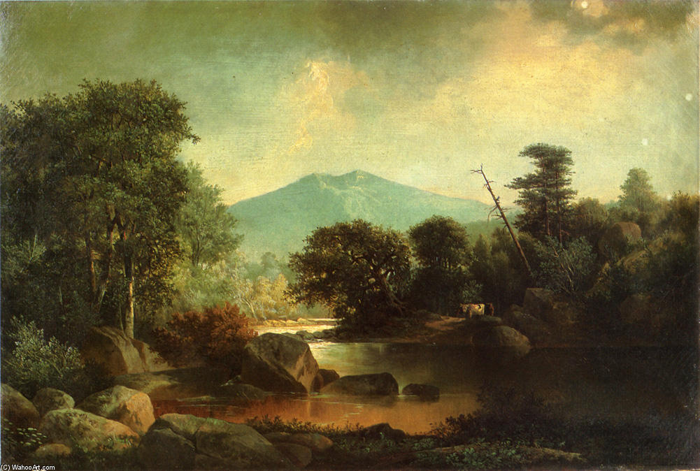Wikioo.org - The Encyclopedia of Fine Arts - Painting, Artwork by John Mix Stanley - The River Bend