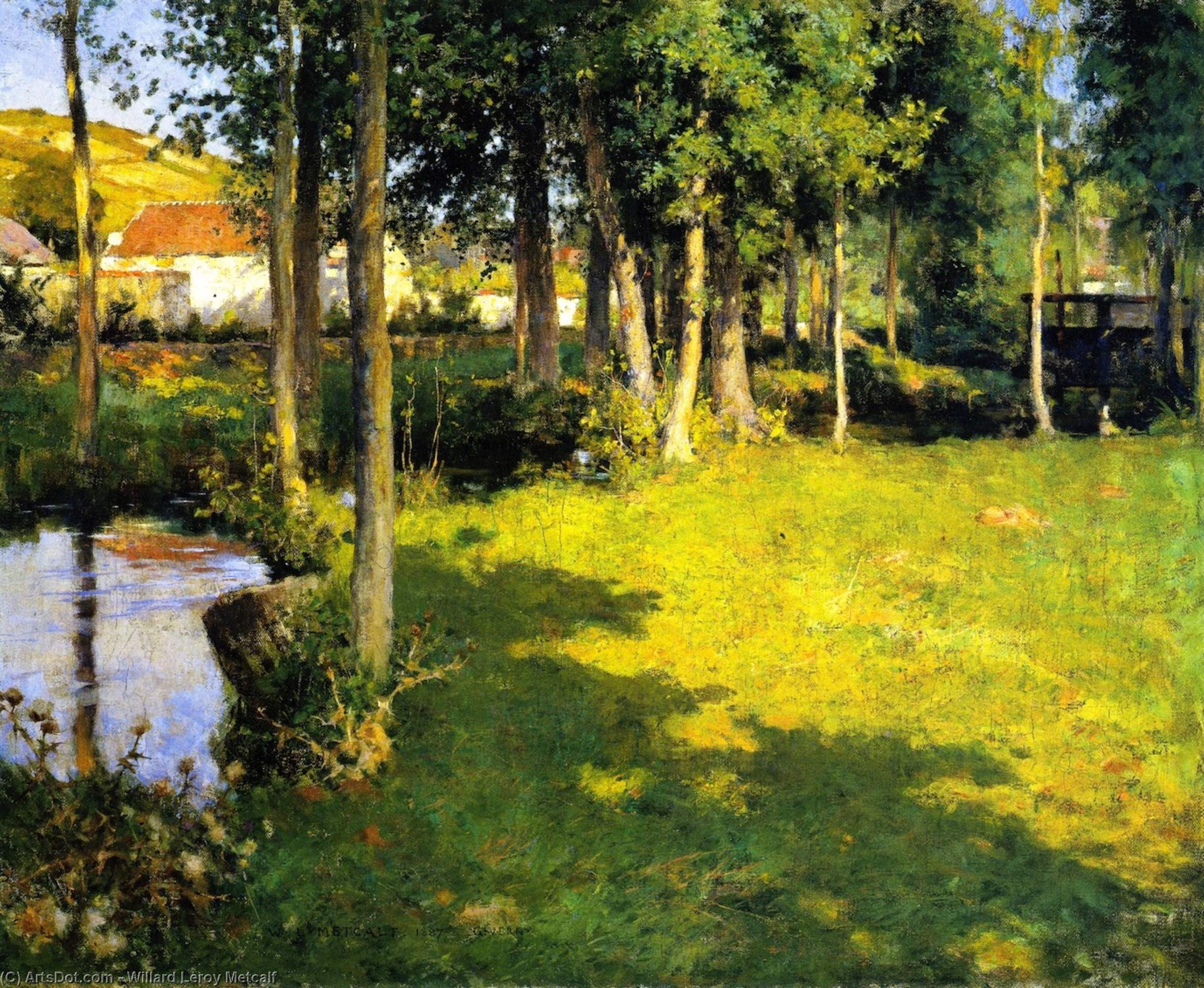Wikioo.org - The Encyclopedia of Fine Arts - Painting, Artwork by Willard Leroy Metcalf - The River Epte, Giverny