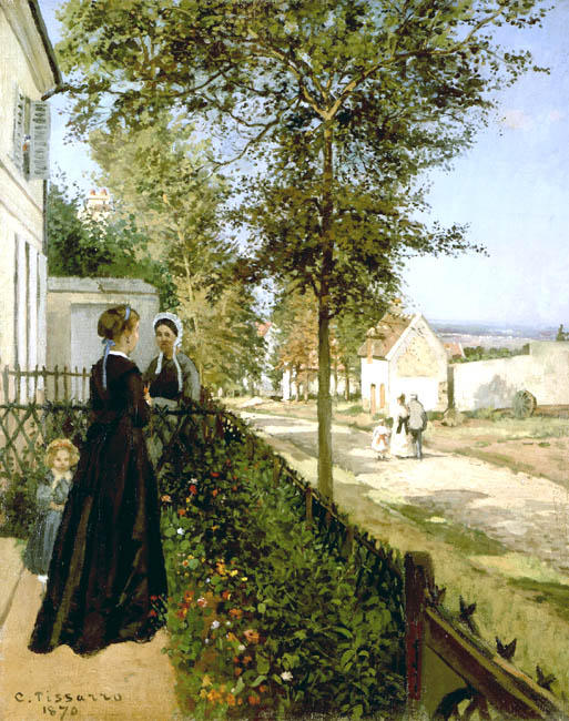 Wikioo.org – L'Enciclopedia delle Belle Arti - Pittura, Opere di Camille Pissarro - Strada da Versailles a Louveciennes