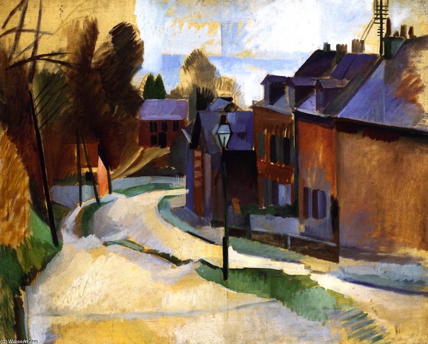 WikiOO.org - Encyclopedia of Fine Arts - Maleri, Artwork Robert Delaunay - Road in Laon