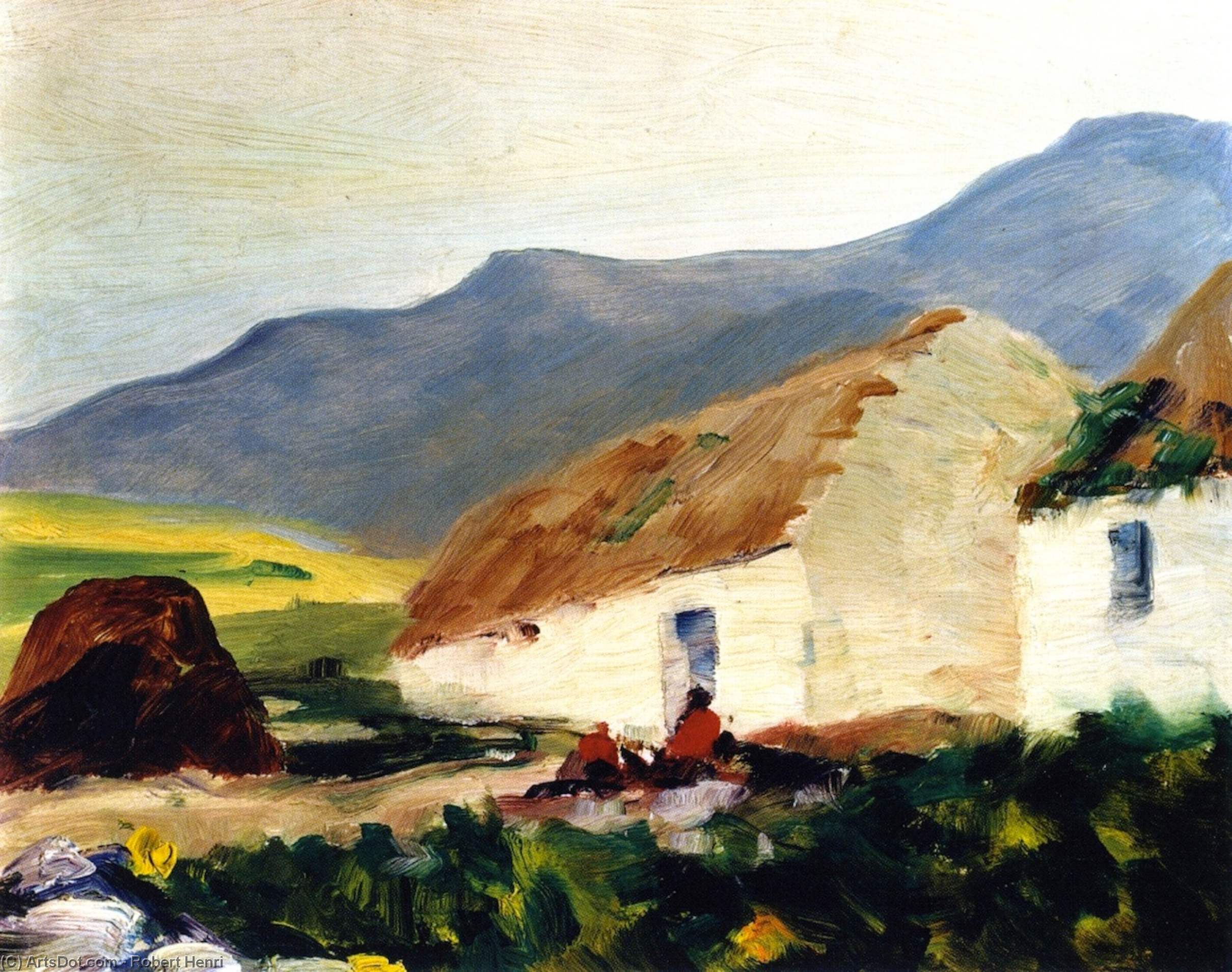 Wikioo.org - The Encyclopedia of Fine Arts - Painting, Artwork by Robert Henri - Road to Corrymore