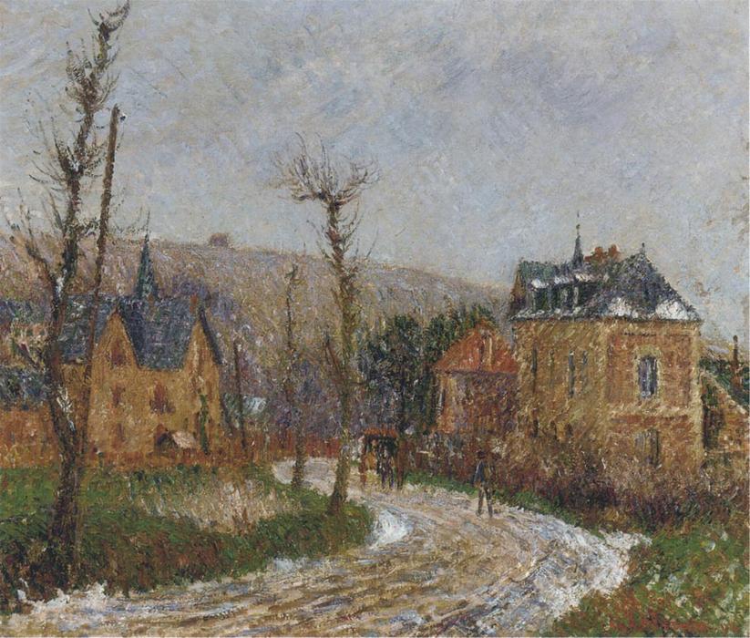 Wikioo.org - สารานุกรมวิจิตรศิลป์ - จิตรกรรม Gustave Loiseau - The Road to Dieppe