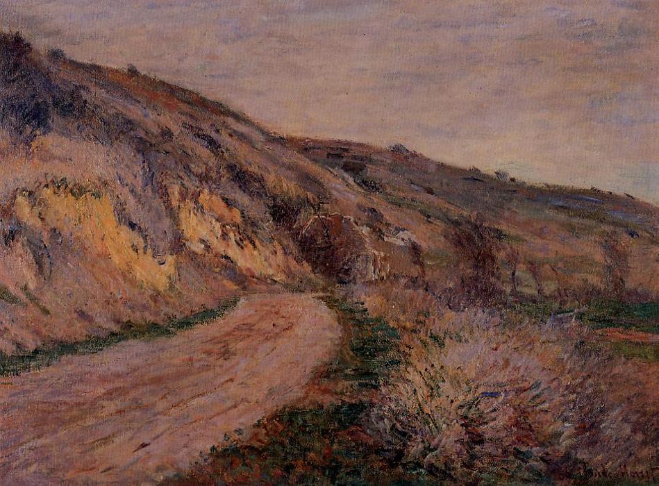 Wikioo.org - สารานุกรมวิจิตรศิลป์ - จิตรกรรม Claude Monet - The Road to Giverny
