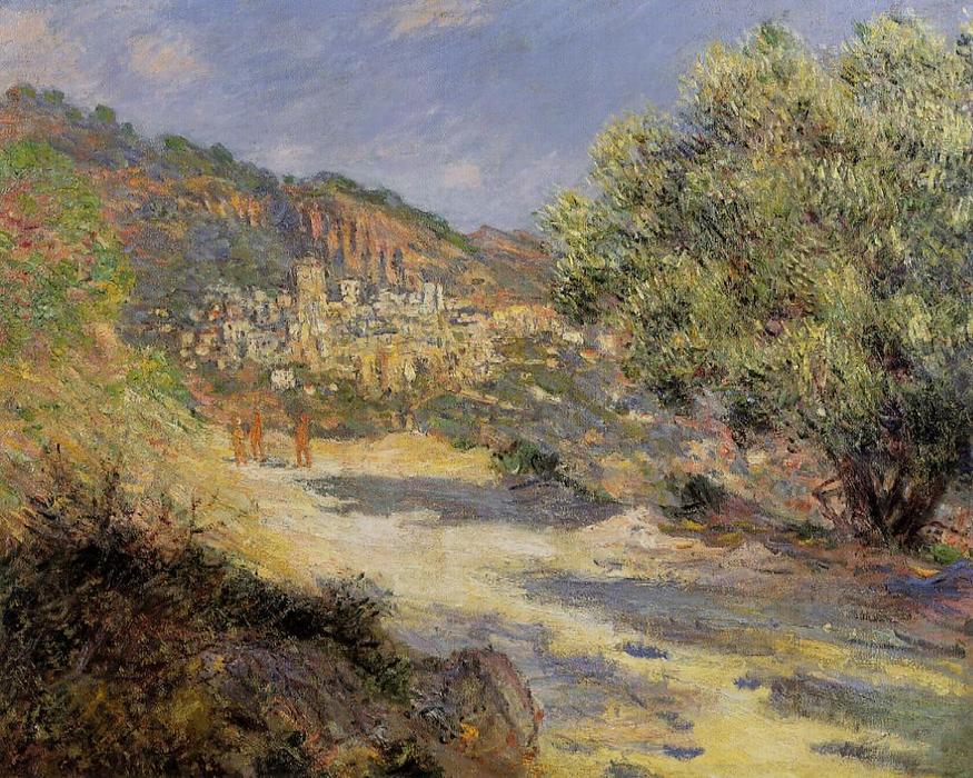 Wikioo.org - The Encyclopedia of Fine Arts - Painting, Artwork by Claude Monet - The Road to Monte Carlo