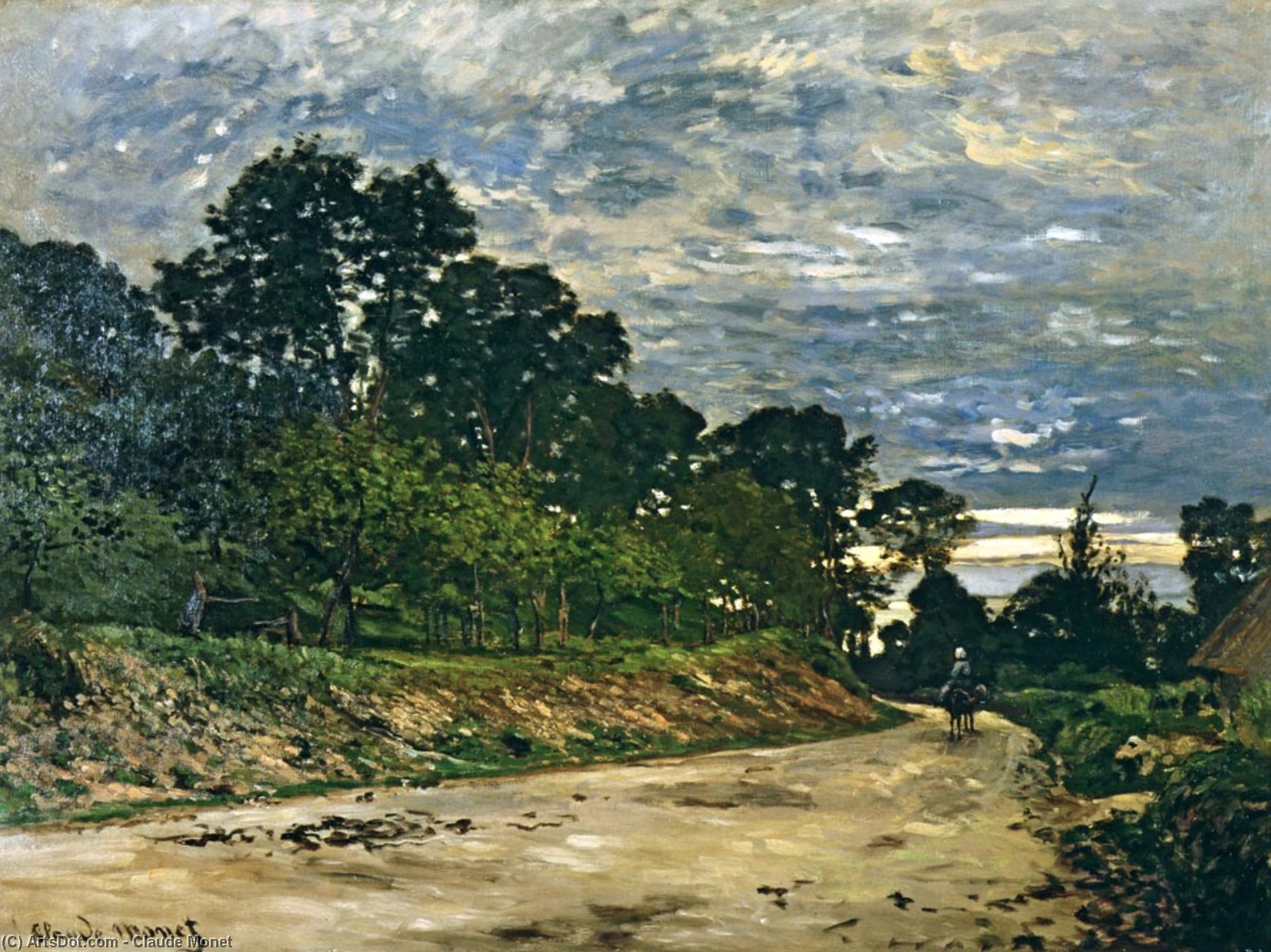 Wikioo.org - The Encyclopedia of Fine Arts - Painting, Artwork by Claude Monet - Road to Saint Simeon