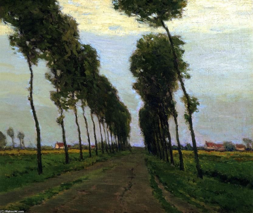 WikiOO.org - Encyclopedia of Fine Arts - Lukisan, Artwork Charles Warren Eaton - The Road to Sluis, Holland
