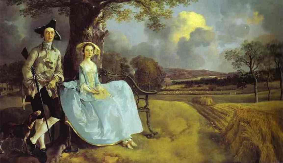 Wikioo.org - The Encyclopedia of Fine Arts - Painting, Artwork by Thomas Gainsborough - Robert Andrews and His Wife Frances