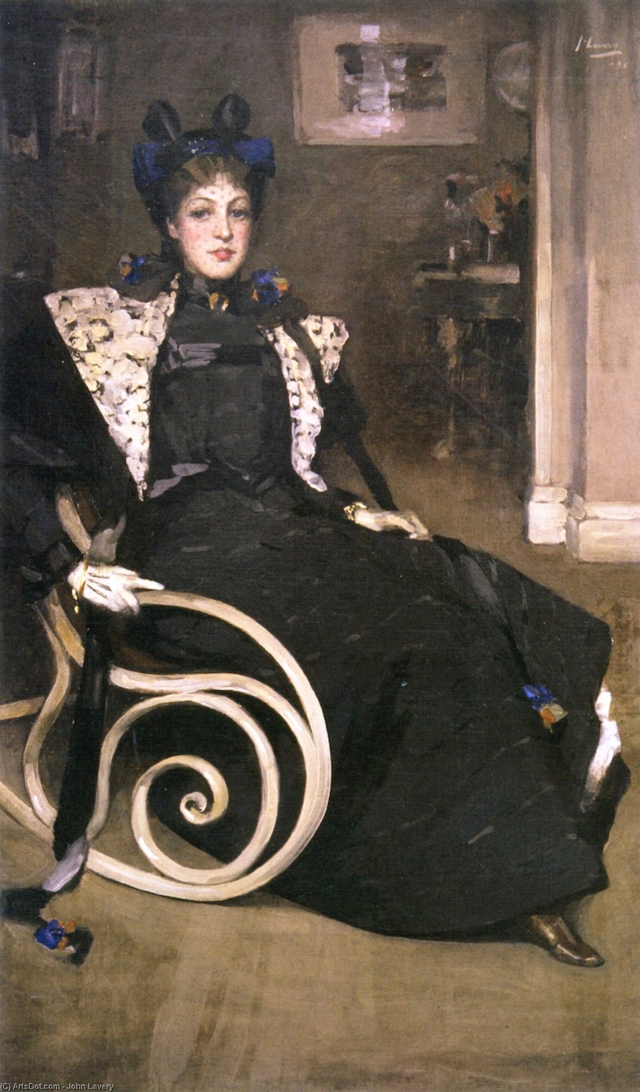 Wikioo.org – L'Enciclopedia delle Belle Arti - Pittura, Opere di John Lavery - La sedia a dondolo
