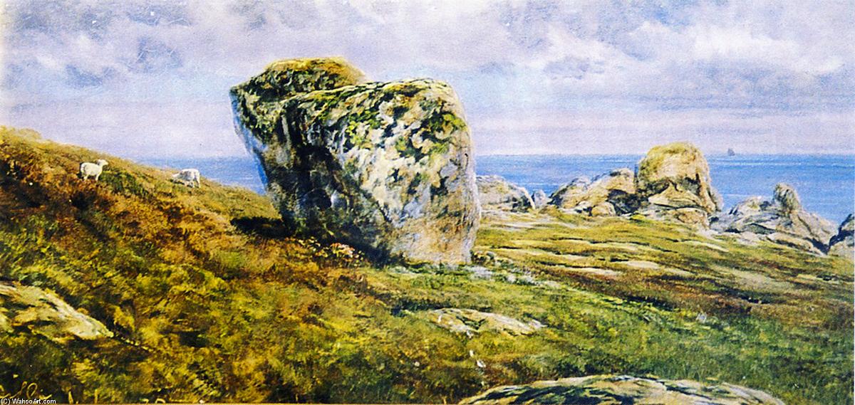 Wikioo.org - The Encyclopedia of Fine Arts - Painting, Artwork by John Edward Brett - Rock Study on St. Agnes, Scilly Isles