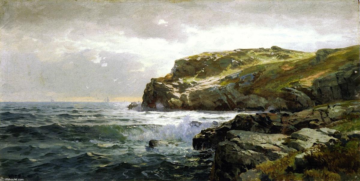 WikiOO.org - Encyclopedia of Fine Arts - Maleri, Artwork William Trost Richards - Rocky Coastline