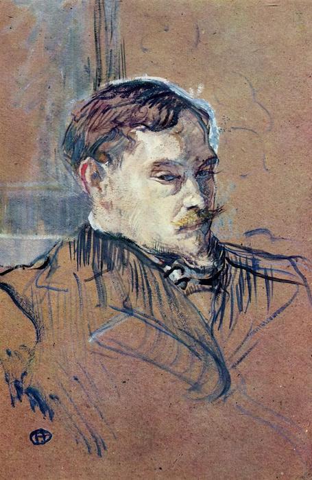 Wikoo.org - موسوعة الفنون الجميلة - اللوحة، العمل الفني Henri De Toulouse Lautrec - Romain Coolus