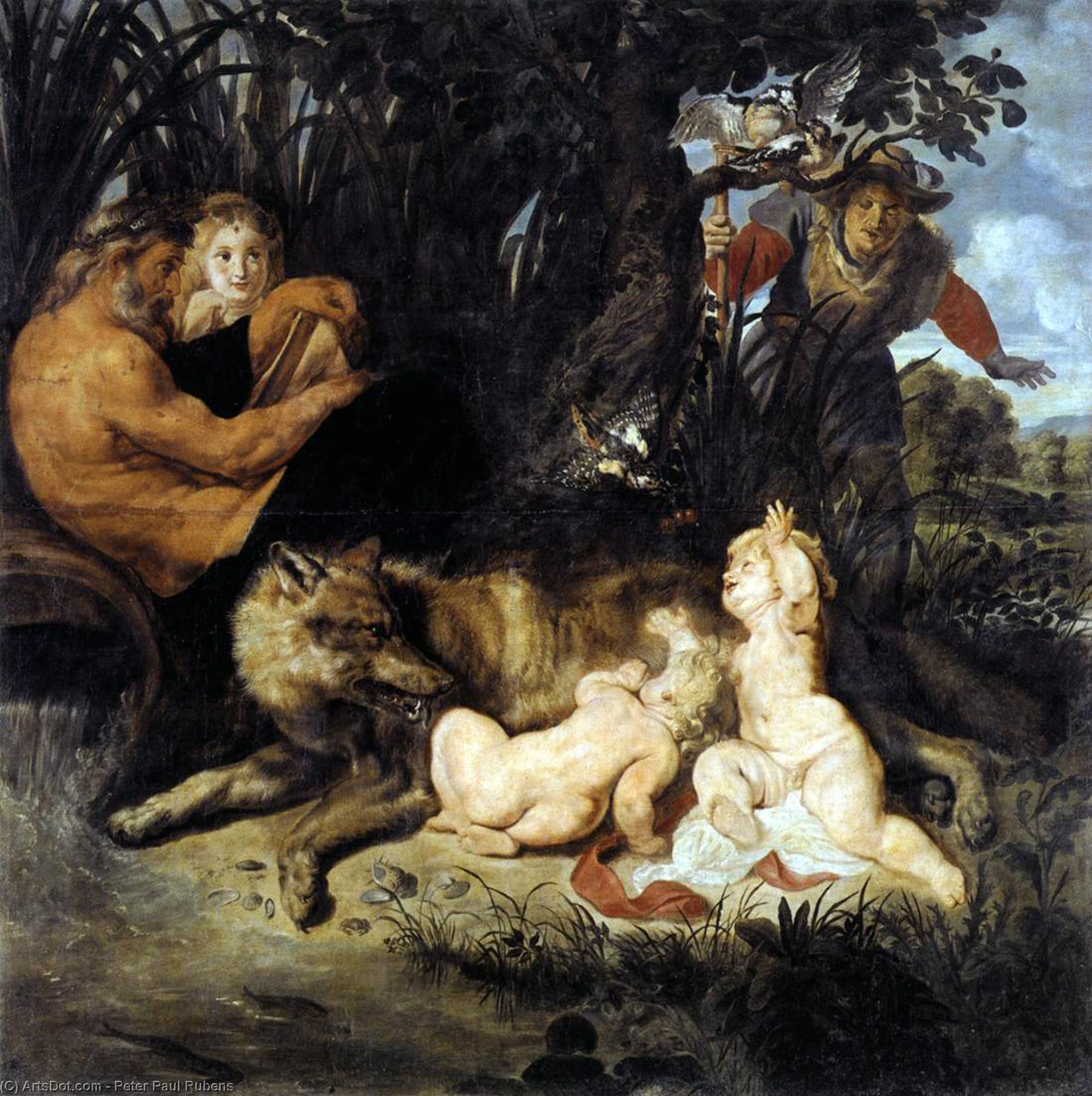 WikiOO.org - Εγκυκλοπαίδεια Καλών Τεχνών - Ζωγραφική, έργα τέχνης Peter Paul Rubens - Romulus and Remus