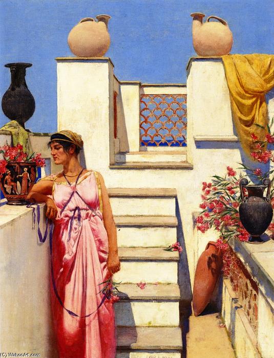 Wikioo.org - The Encyclopedia of Fine Arts - Painting, Artwork by Charles Caryl Coleman - A Rooftop in Capri