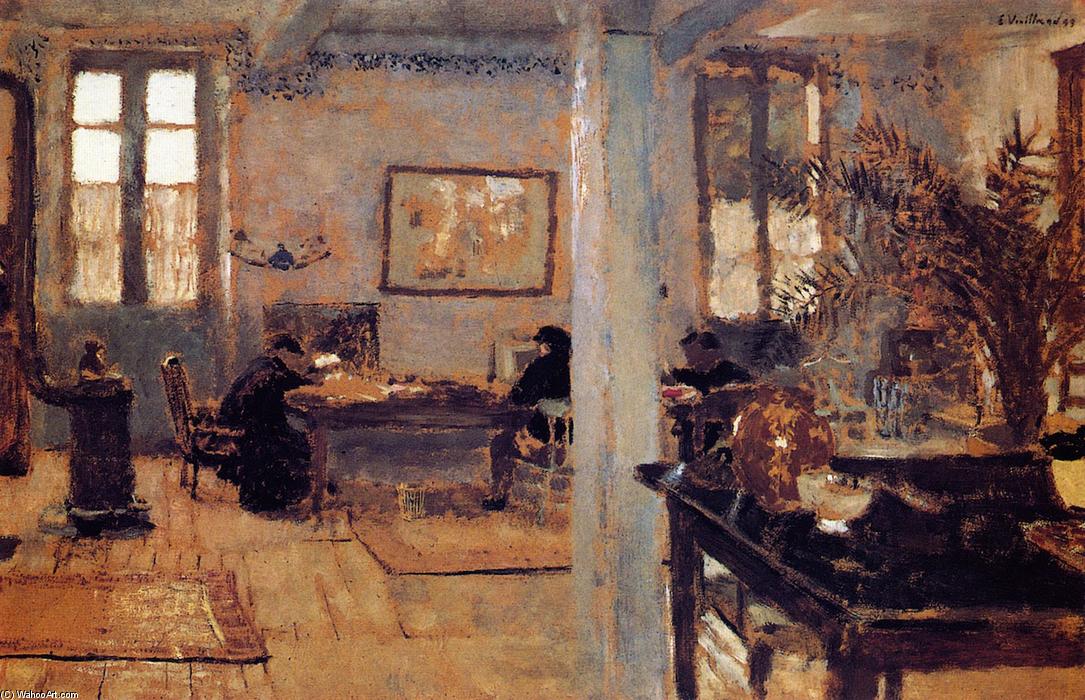 Wikioo.org – La Enciclopedia de las Bellas Artes - Pintura, Obras de arte de Jean Edouard Vuillard - La Habitación
