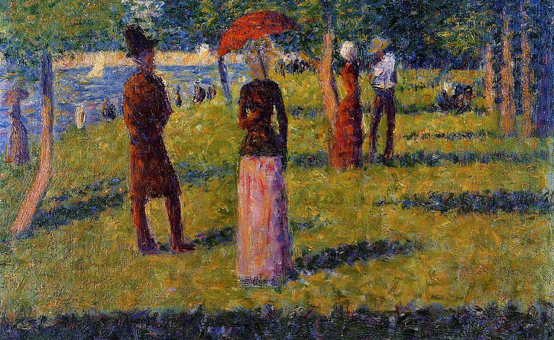 Wikioo.org - The Encyclopedia of Fine Arts - Painting, Artwork by Georges Pierre Seurat - The Rope-Colored Skirt