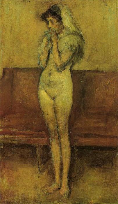 Wikioo.org - The Encyclopedia of Fine Arts - Painting, Artwork by James Abbott Mcneill Whistler - Rose and Brown: La Cigale