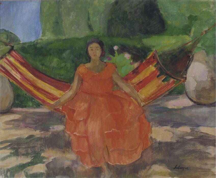 WikiOO.org - Encyclopedia of Fine Arts - Maľba, Artwork Henri Lebasque - The rose colored robe