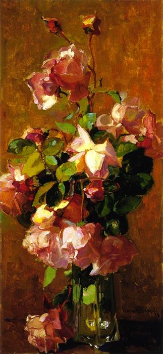 WikiOO.org - Encyclopedia of Fine Arts - Maleri, Artwork Franz Bischoff - Roses