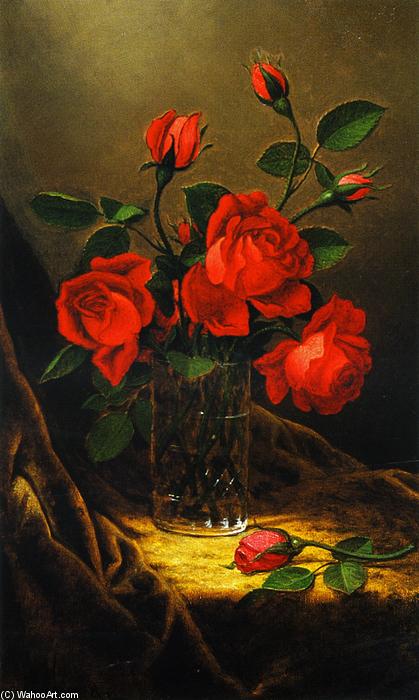 Wikioo.org - The Encyclopedia of Fine Arts - Painting, Artwork by Martin Johnson Heade - Roses