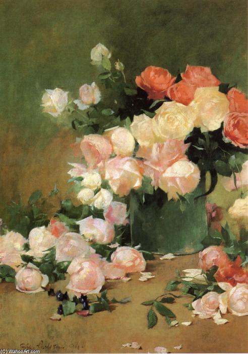 Wikioo.org - The Encyclopedia of Fine Arts - Painting, Artwork by Soren Emil Carlsen - Roses