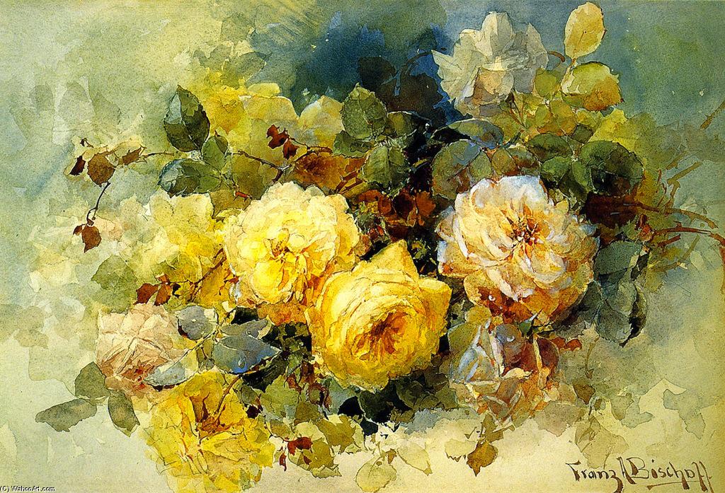WikiOO.org - Enciklopedija dailės - Tapyba, meno kuriniai Franz Bischoff - Roses