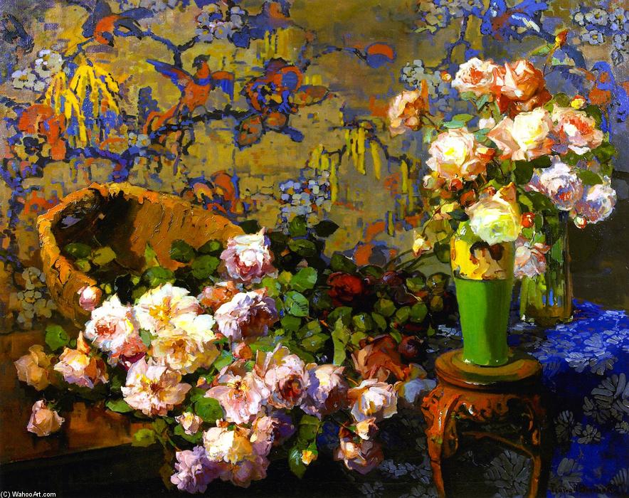 Wikioo.org – La Enciclopedia de las Bellas Artes - Pintura, Obras de arte de Franz Bischoff - las rosas