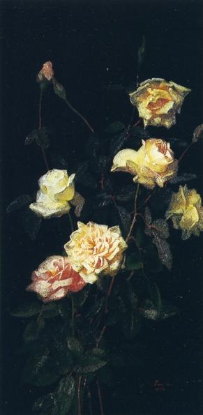 Wikioo.org - Bách khoa toàn thư về mỹ thuật - Vẽ tranh, Tác phẩm nghệ thuật George Cochran Lambdin - Roses