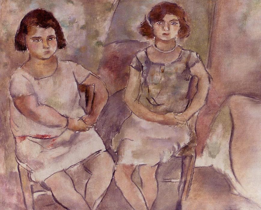 Wikioo.org – La Enciclopedia de las Bellas Artes - Pintura, Obras de arte de Julius Mordecai Pincas - Rosette y Nana