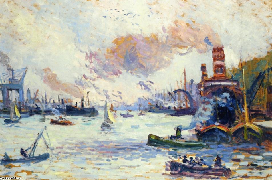 Wikioo.org - The Encyclopedia of Fine Arts - Painting, Artwork by Maximilien Luce - Rotterdam