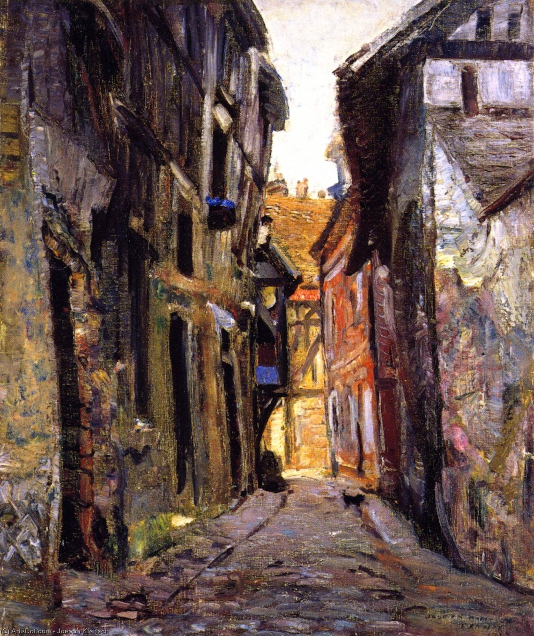 Wikioo.org - The Encyclopedia of Fine Arts - Painting, Artwork by Joseph Kleitsch - Ruelle Malot, Vernon, France