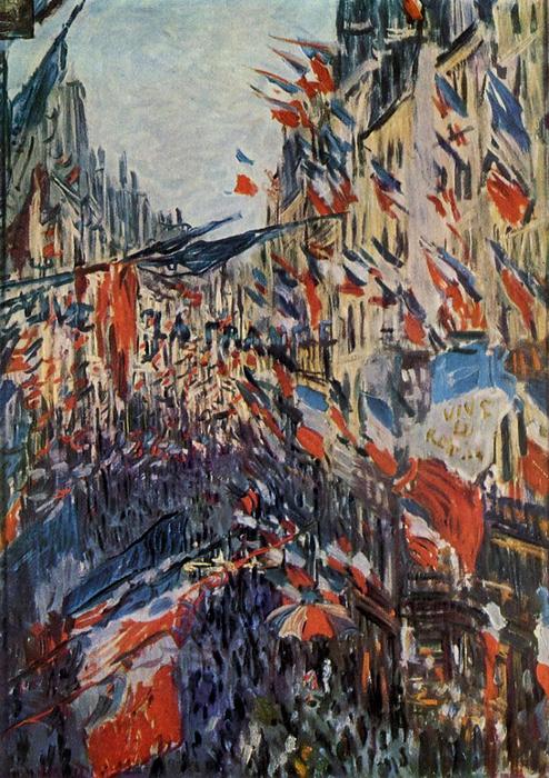 Wikioo.org - The Encyclopedia of Fine Arts - Painting, Artwork by Claude Monet - The Rue Saint-Denis, 30th of June 1878