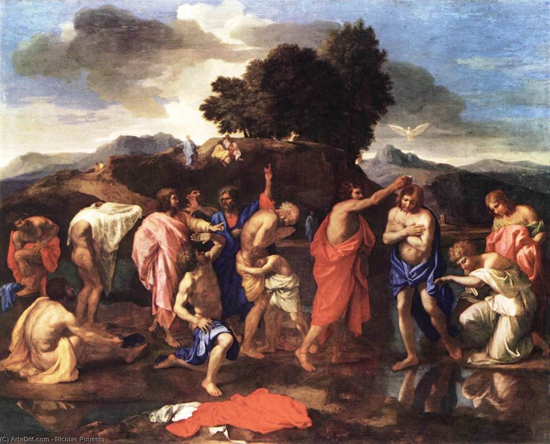WikiOO.org - Encyclopedia of Fine Arts - Lukisan, Artwork Nicolas Poussin - Sacrament of Baptism