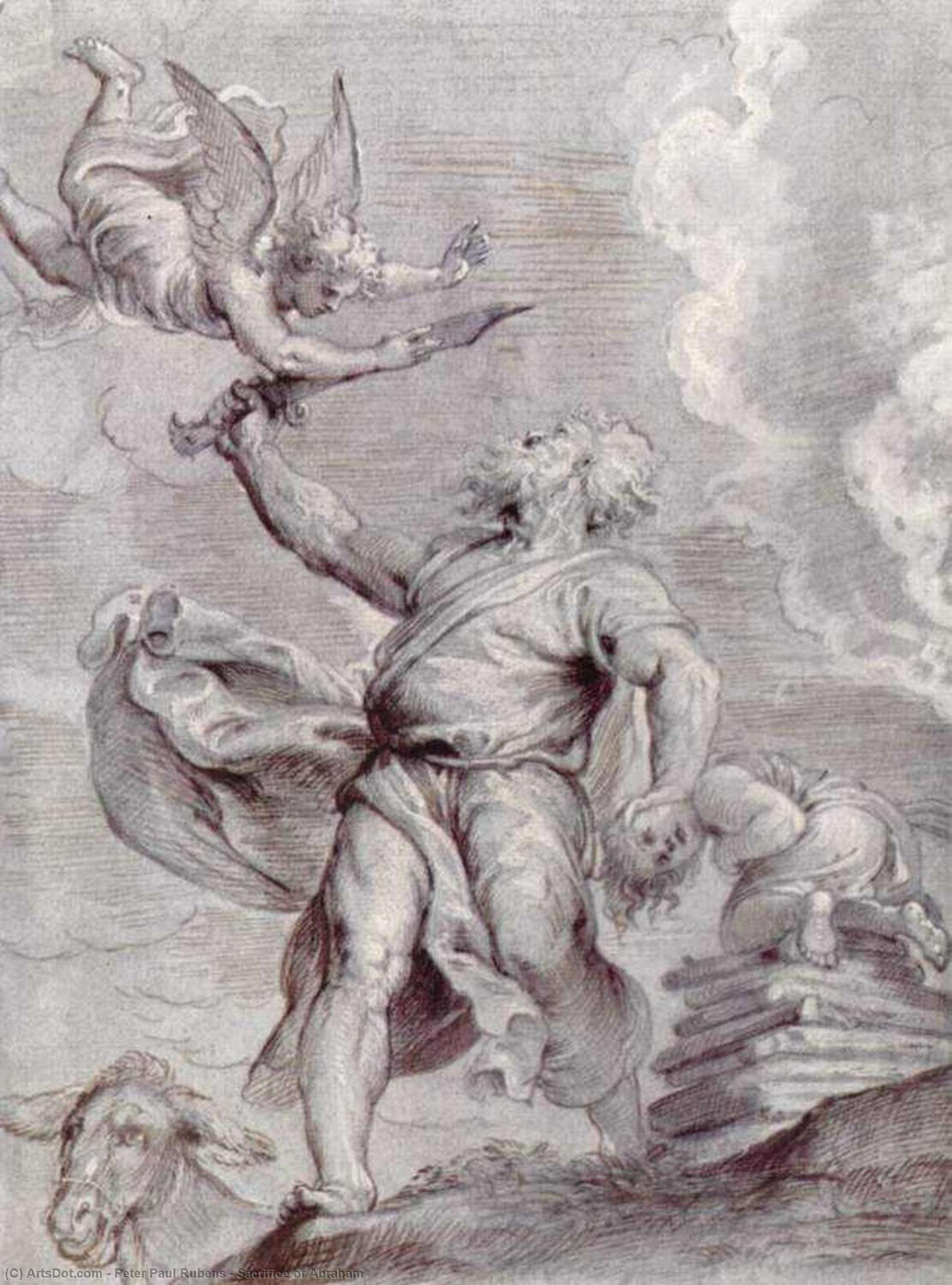 WikiOO.org - Encyclopedia of Fine Arts - Festés, Grafika Peter Paul Rubens - Sacrifice of Abraham
