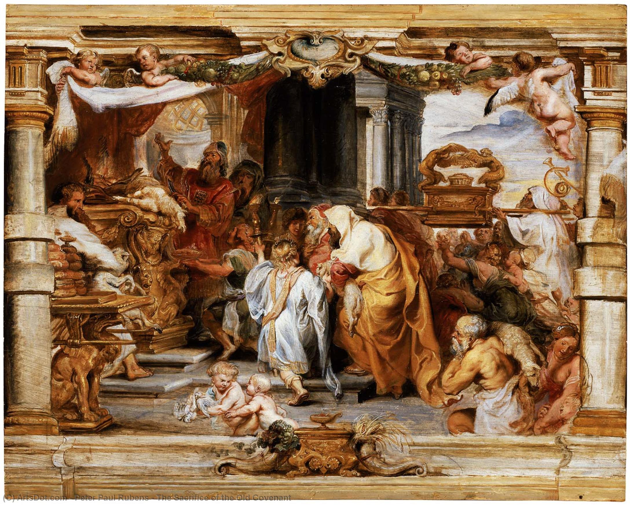 WikiOO.org - 百科事典 - 絵画、アートワーク Peter Paul Rubens - サクリファイス の  ザー  古い  契約