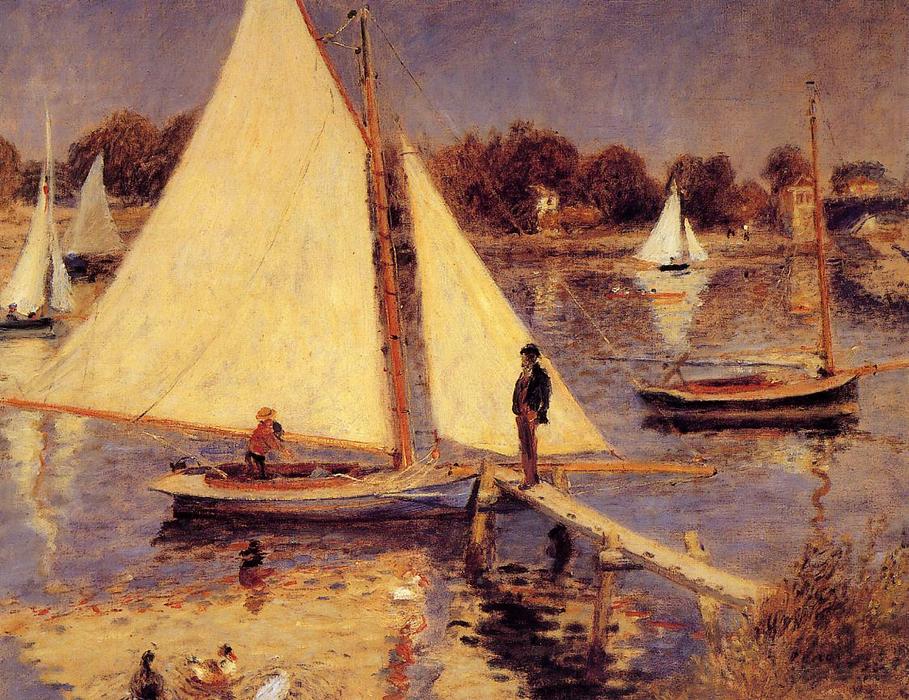 WikiOO.org - Encyclopedia of Fine Arts - Lukisan, Artwork Pierre-Auguste Renoir - Sailboats at Argenteuil
