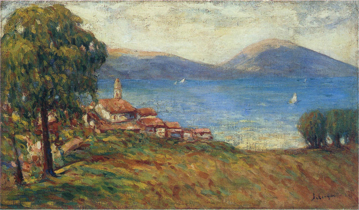 Wikioo.org - The Encyclopedia of Fine Arts - Painting, Artwork by Henri Lebasque - Sailboats in Provence