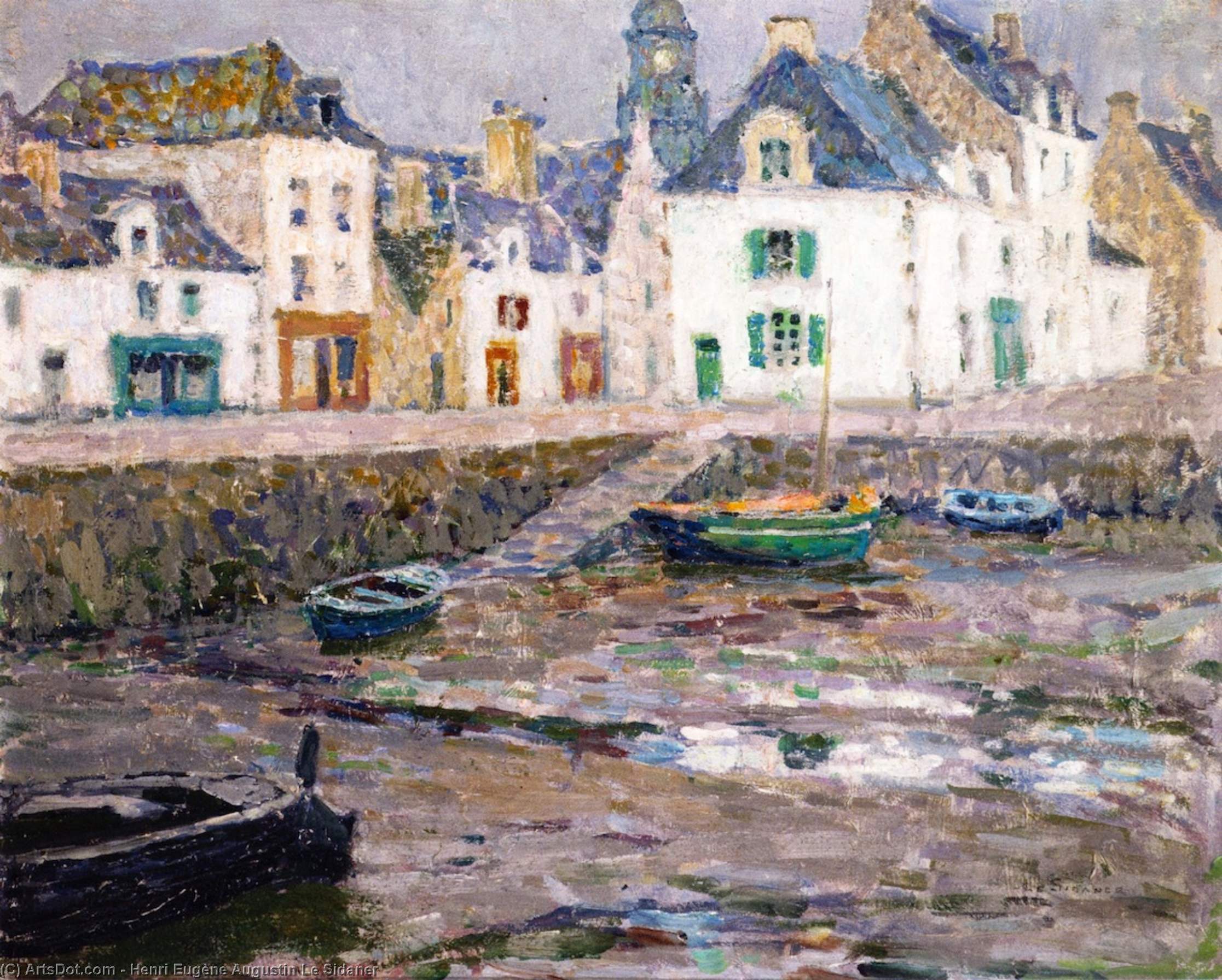 WikiOO.org - Εγκυκλοπαίδεια Καλών Τεχνών - Ζωγραφική, έργα τέχνης Henri Eugène Augustin Le Sidaner - Sailor's Houses, Le Croisic