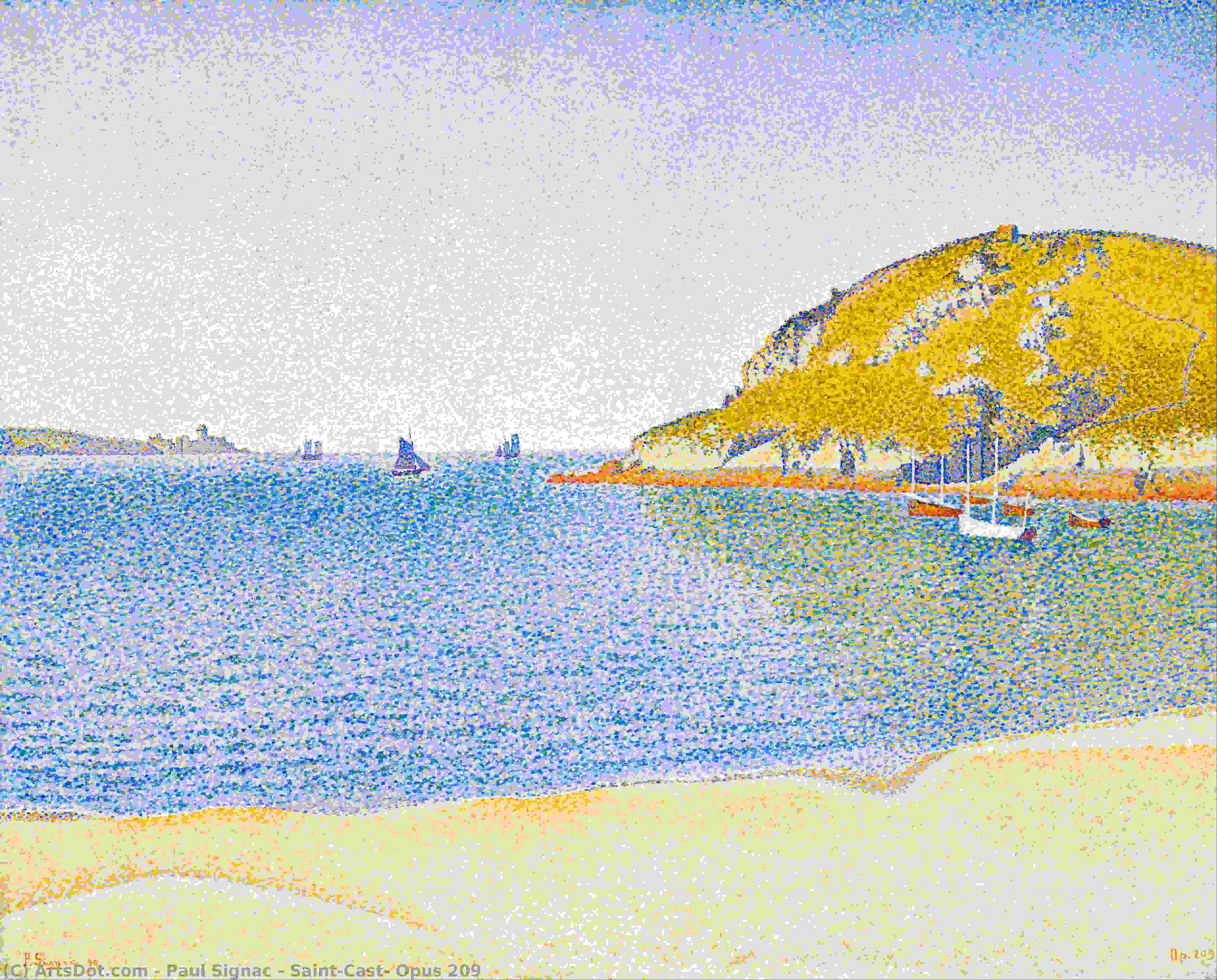 WikiOO.org - אנציקלופדיה לאמנויות יפות - ציור, יצירות אמנות Paul Signac - Port of Saint-Cast